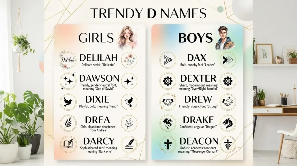 D Names with Meanings for Boys and Girls
