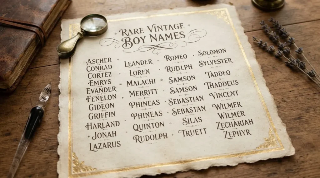 Modern and trendy unique boy names