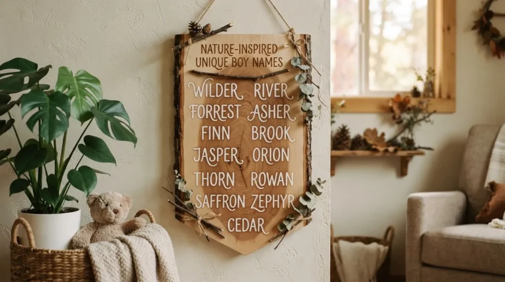 Nature-inspired unique boy names