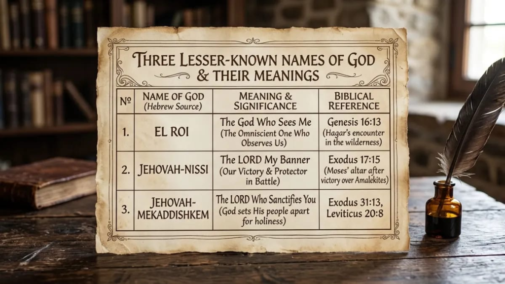 Names of god in the bible Revealed to the Patriarchs