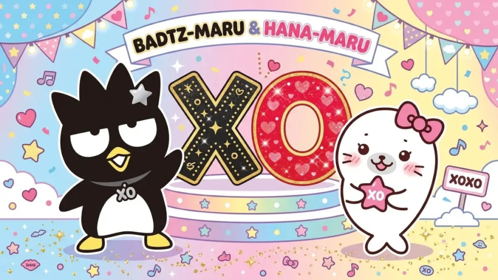Side-by-side comparison of Hello Kitty character names and her twin sister Mimmy"
