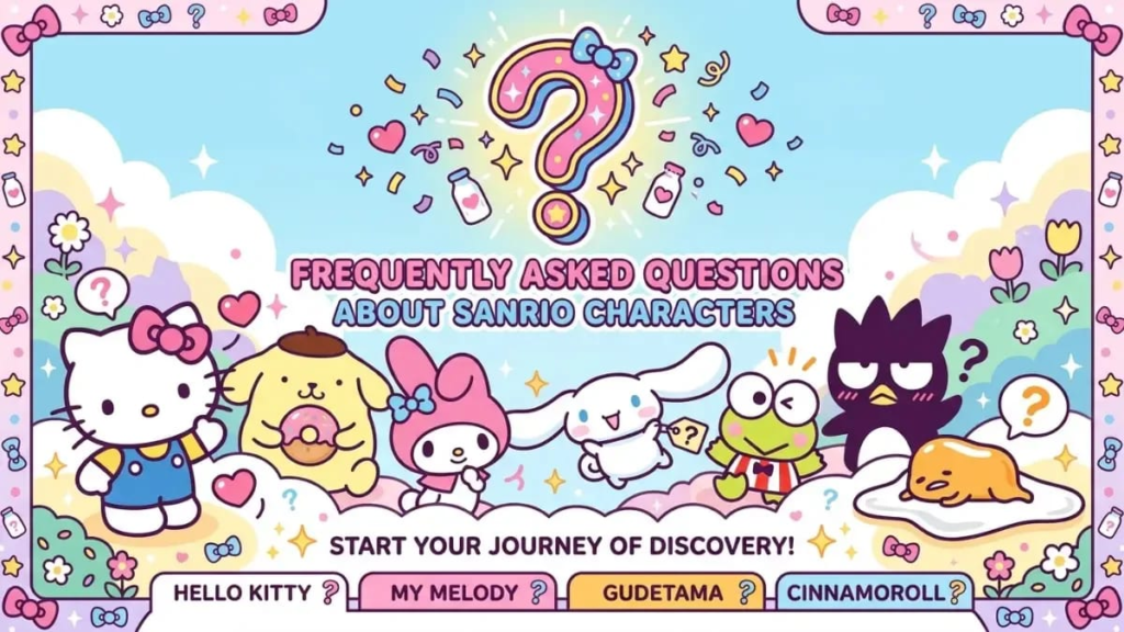 Alt text: "Cinnamoroll, Potpourris, Kareppa, and My Melody shown together"