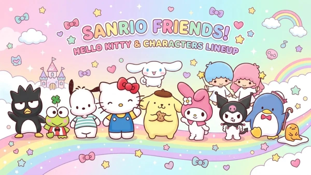 Hello kitty character names of sanrio friends
