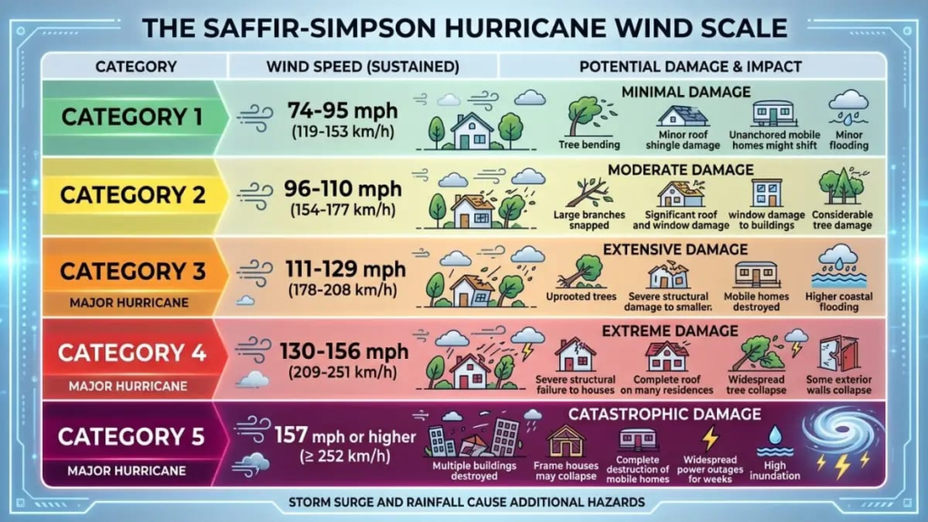 Vintage weather map showing hurricane tracking with latitude and longitude lines