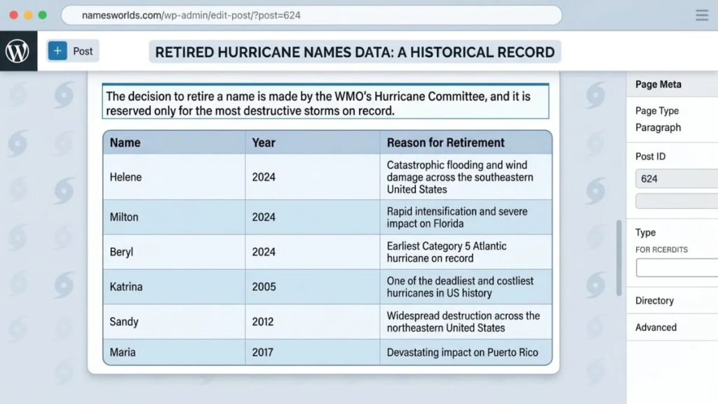 Why Some Hurricane Names Get Retired