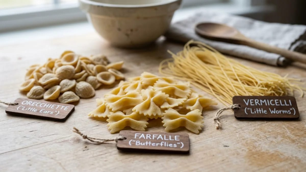 Why Italian Pasta Names Are So Literal