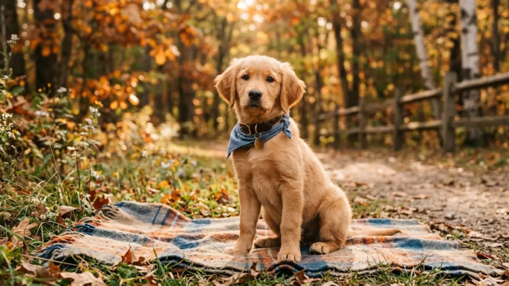 Puppy sitting outdoors, a good visual starting point for browsing unique boy dog names
