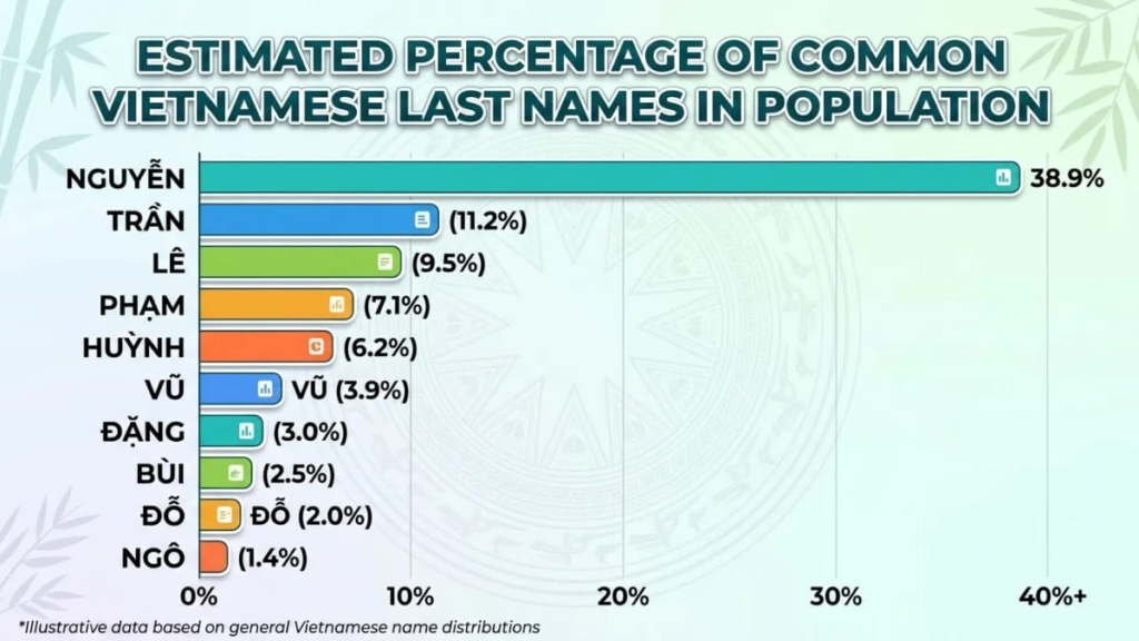 Timeline of Vietnamese dynasties explaining why a few Vietnamese last names became so common