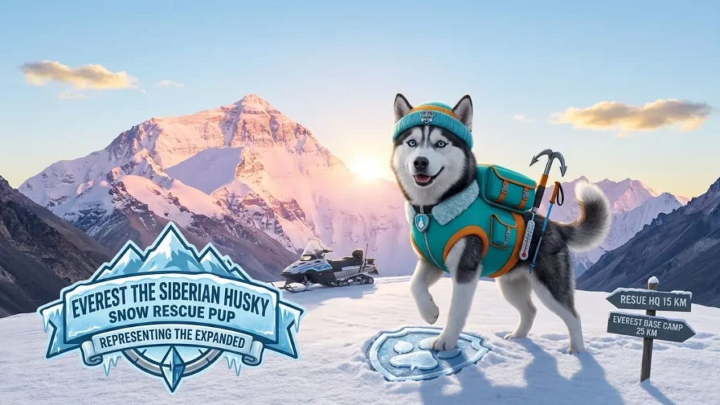 Chase, Marshall and Skye in their rescue uniforms, Paw Patrol dog names