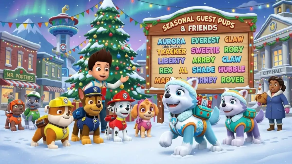 Golden Retriever puppy wearing a collar tag, Paw Patrol dog names for pets