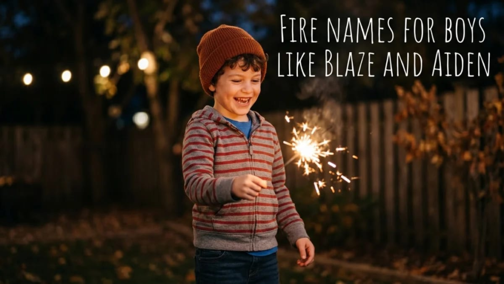 Glowing orange embers in a fireplace, inspiration for fire names like Ember and Cinder
