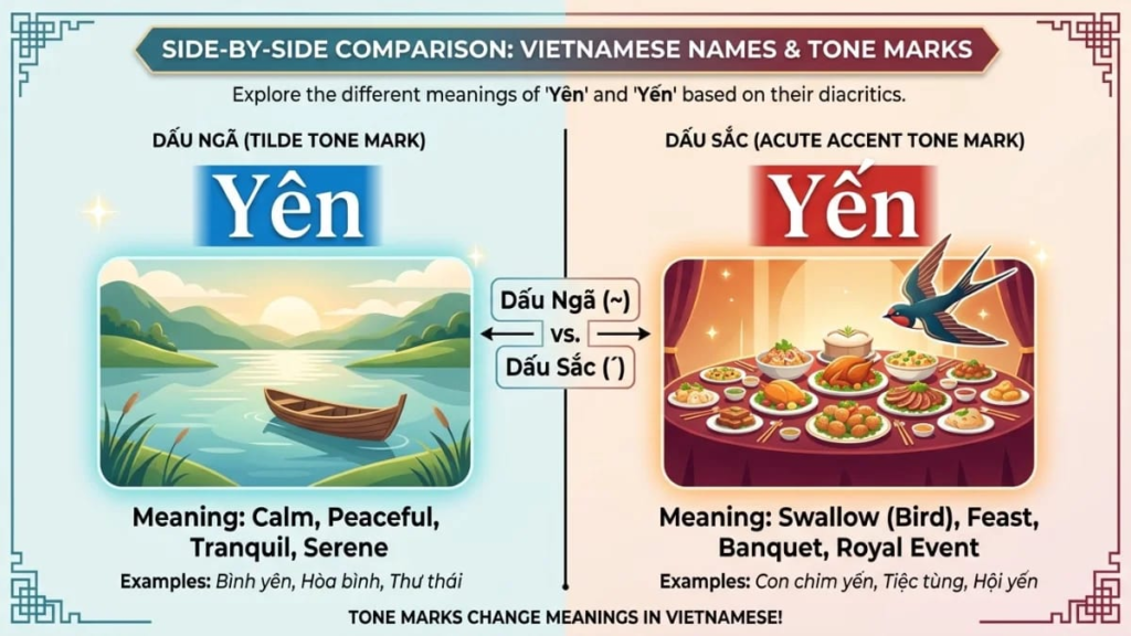 Side-by-side comparison of the Vietnamese names