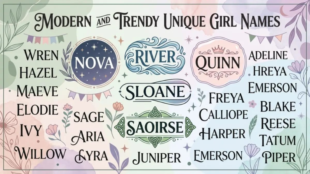 Rare Vintage Girl Names