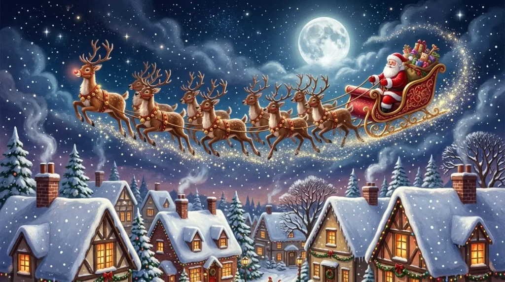 Santa's Reindeer Names in Order and Their Meanings