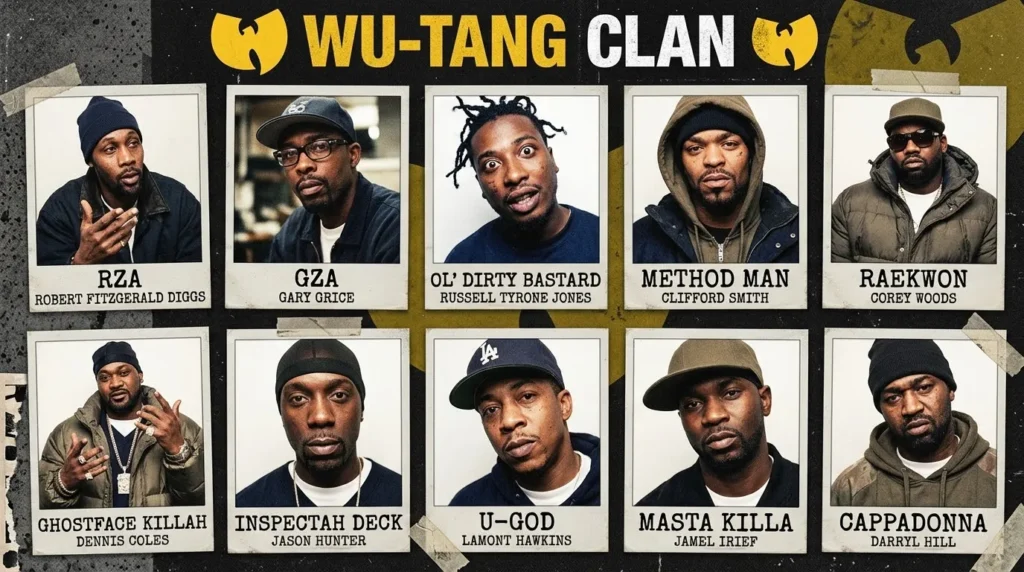 Meet Each Member Wu tang clan