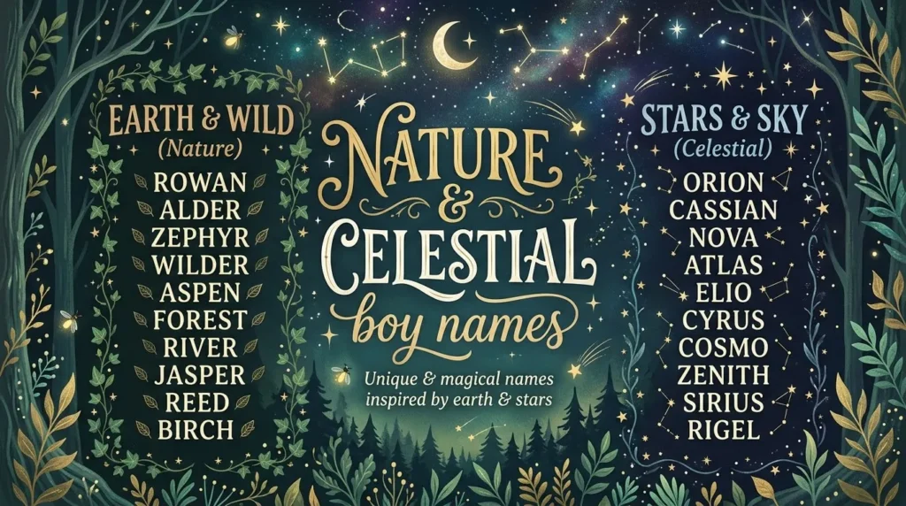 Nature and Celestial Boy Names