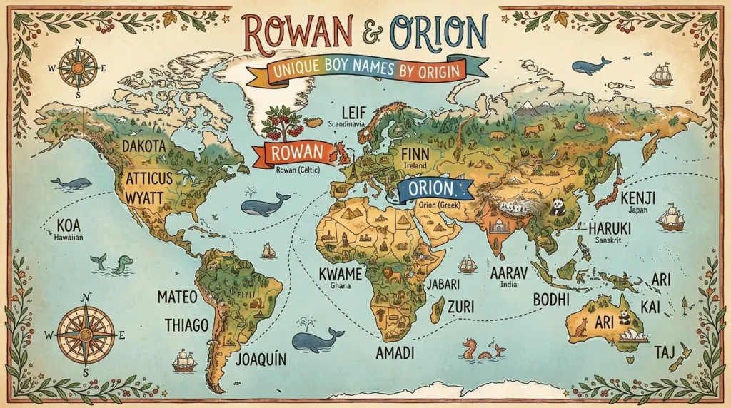 Unique Boy Names by Origin