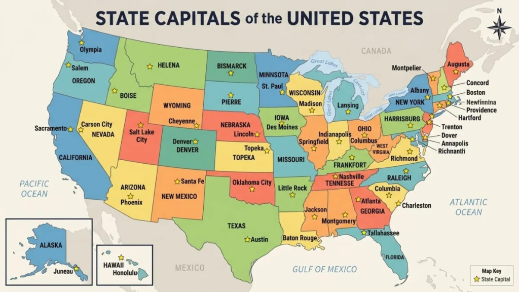 us-state-capitals-map